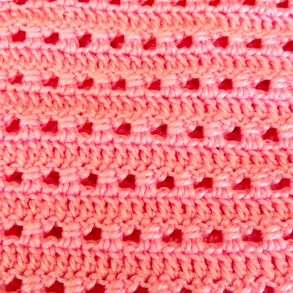 Hand knit baby blanket - Picture 2 of 5